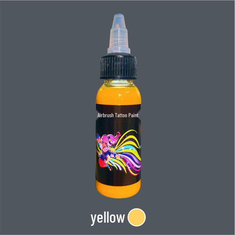 Waterproof Temporary Airbrush Tattoo Pigment - Realistic, Non-Discoloring Body Paint