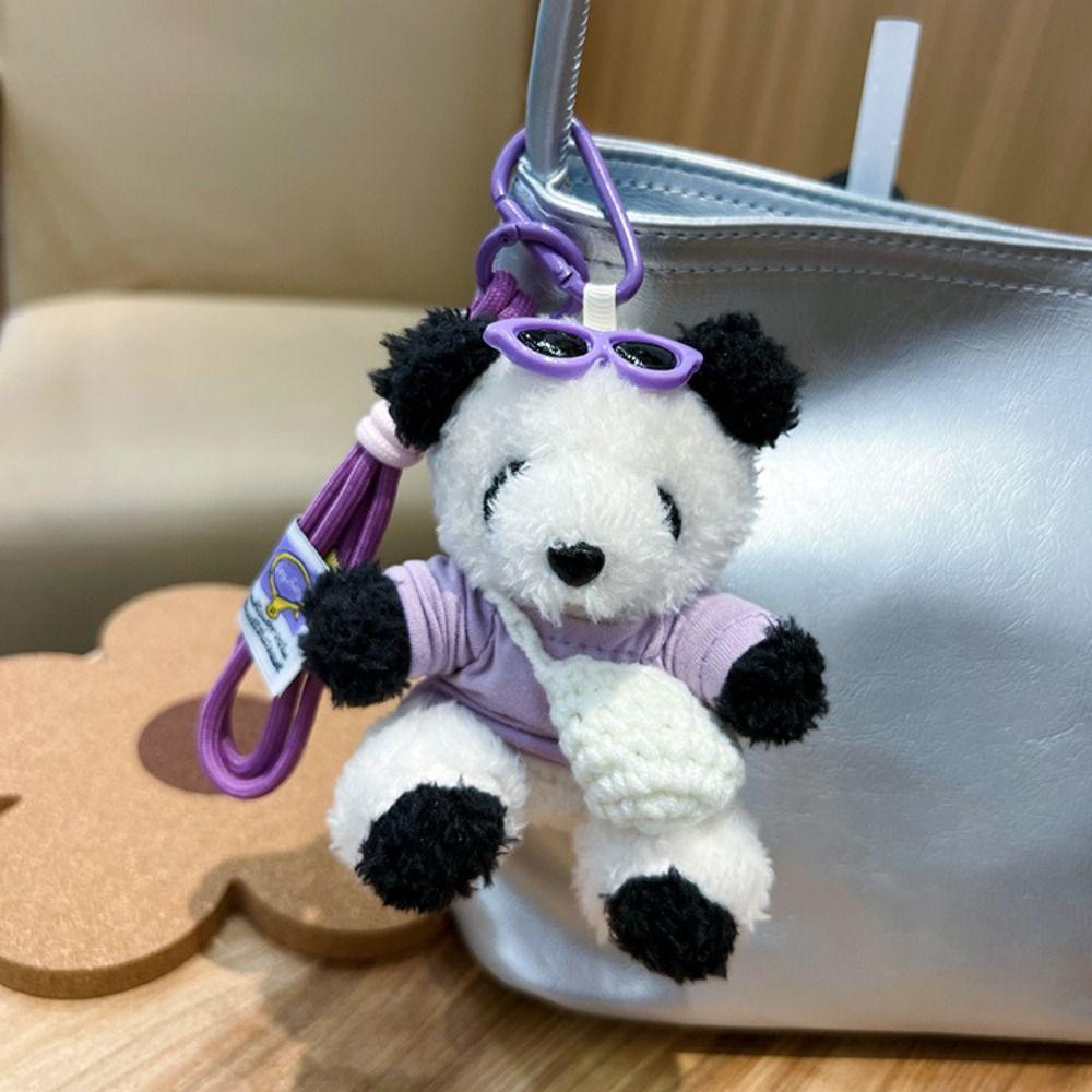 Cute Cartoon Plush Little Bear Pendant Soft Bag Charm Backpack Decorations