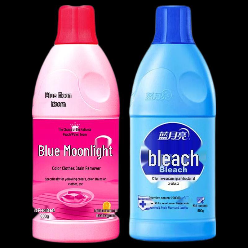 Blue Moon Laundry Stain Remover for Colors  Whites, 2 x 600ml