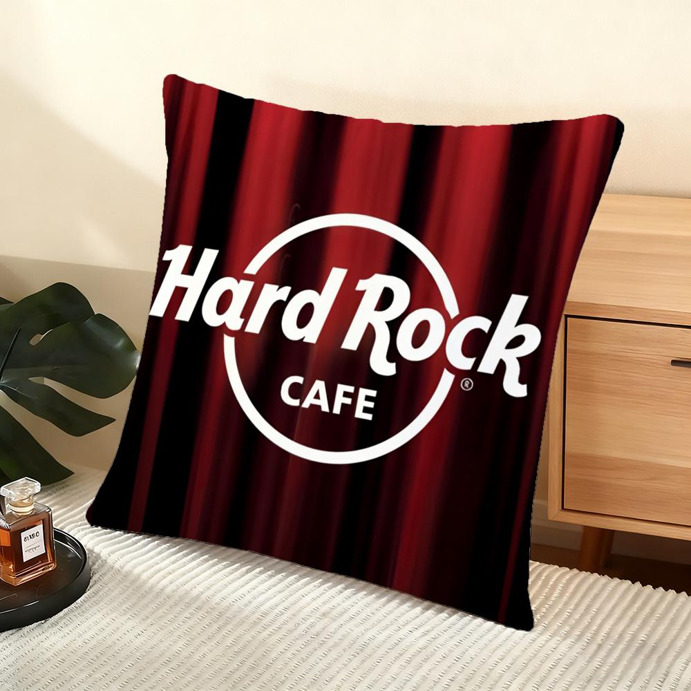 Luxury H-Hardrock Cafe Cushion Cover Soft Short Plush Pillow Cover Smooth Cozy Texture Aesthetic Cushion Case Home Decor