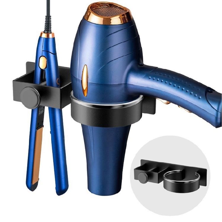 Convenient Hair Appliance Rack Wall Mount Blow Dryer and Flat Iron Holder with Strong Adhesion Styling Tool Organizer