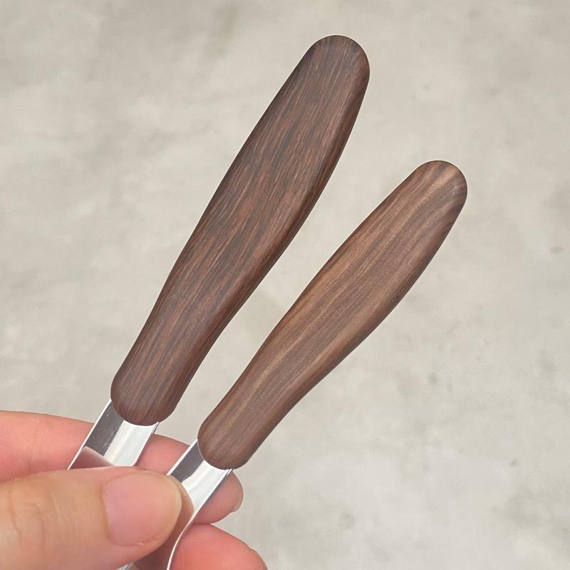 Stainless Steel Spoon With Imitation Wood Grain Handle Home Kitchen Tableware Dinnerware Dinner Dessert Rice Soup Spoons Gadgets