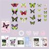 Colorful Butterfly Label Glowing Sticker Craft Materials Suitable for Classroom Decorations Party Favors Craft Set