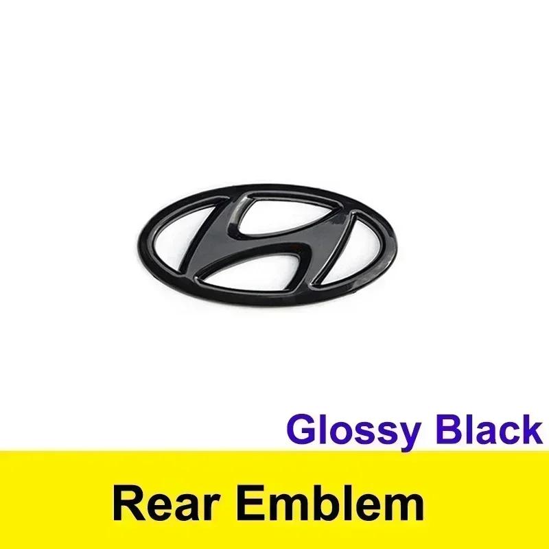 Car Front Rear Emblem Steering Wheel Sticker for Hyundai Elantra Sonata Verna IX35 Tucson IX25 Santa Fe Lafesta Modification AAA1