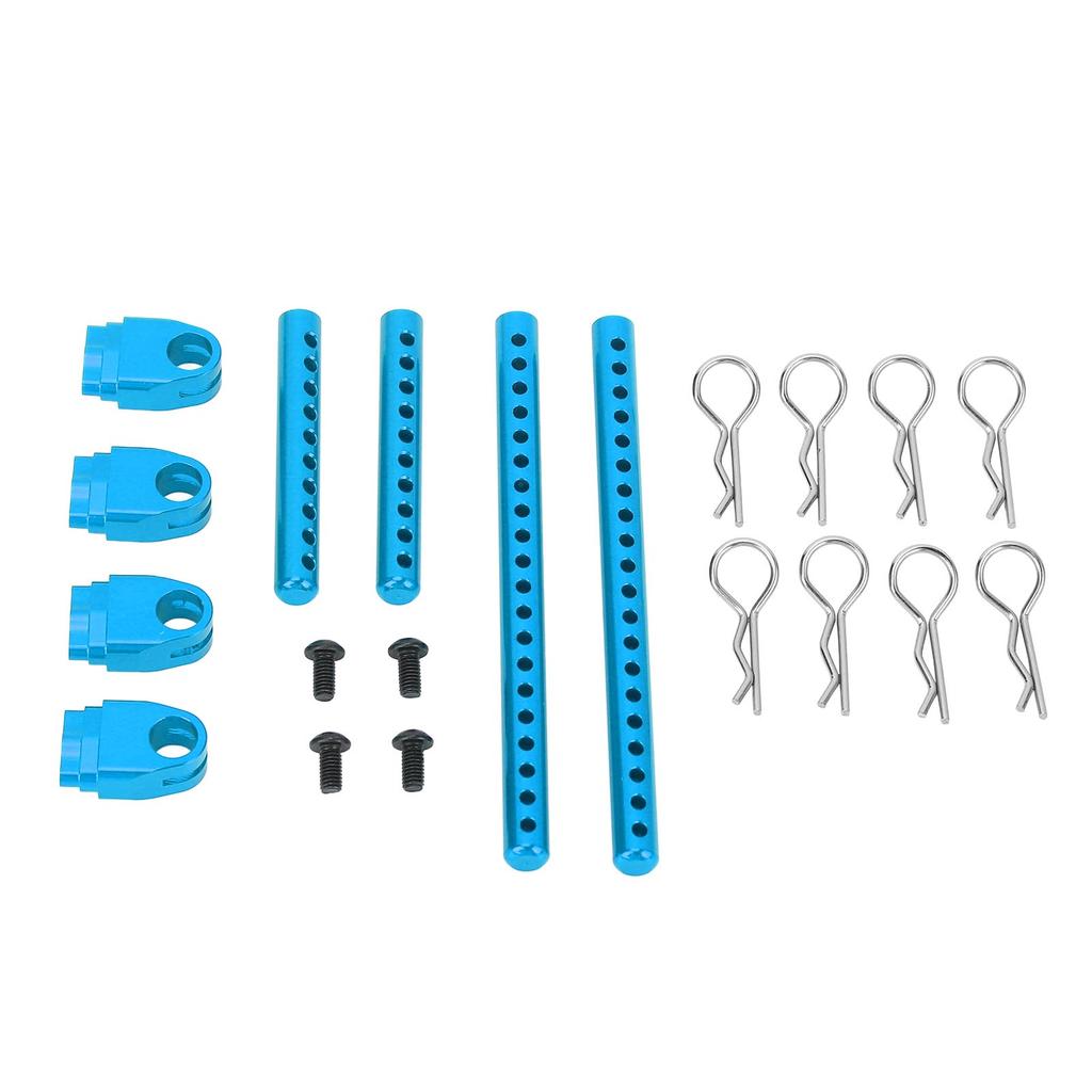 RC Car Shell Post Sturdy Shockproof Aluminum Alloy Car Shell Column with R Pins for 1:10 Road Racing