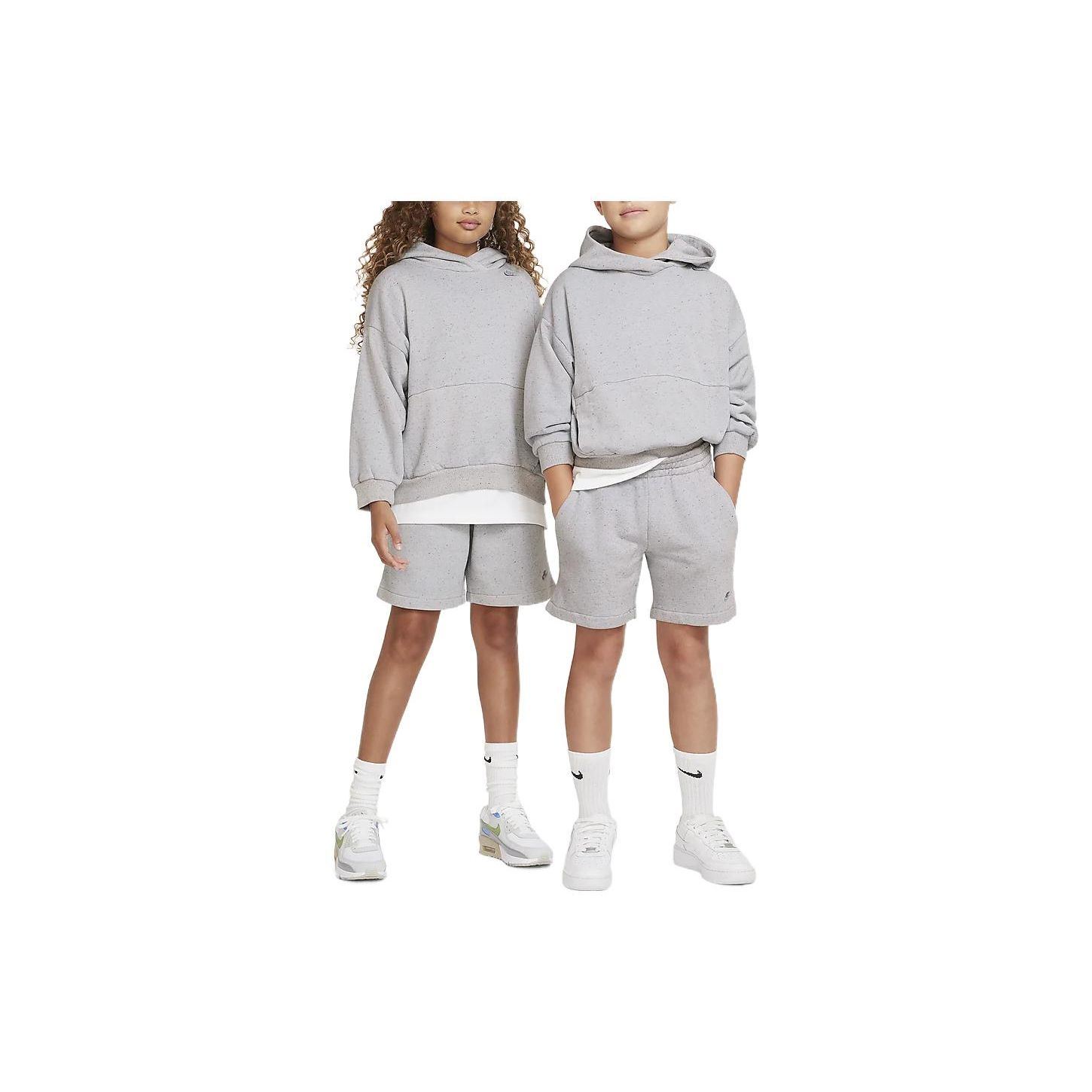 

Nike Sportswear Icon Fleece Hoodie Kids Tops Light-Gray DQ8884-472 XL