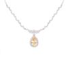 Color Treasure Jewelry Natural Topaz Amethyst Citrine Necklace Women'S S925 Silver Droplet Pendant