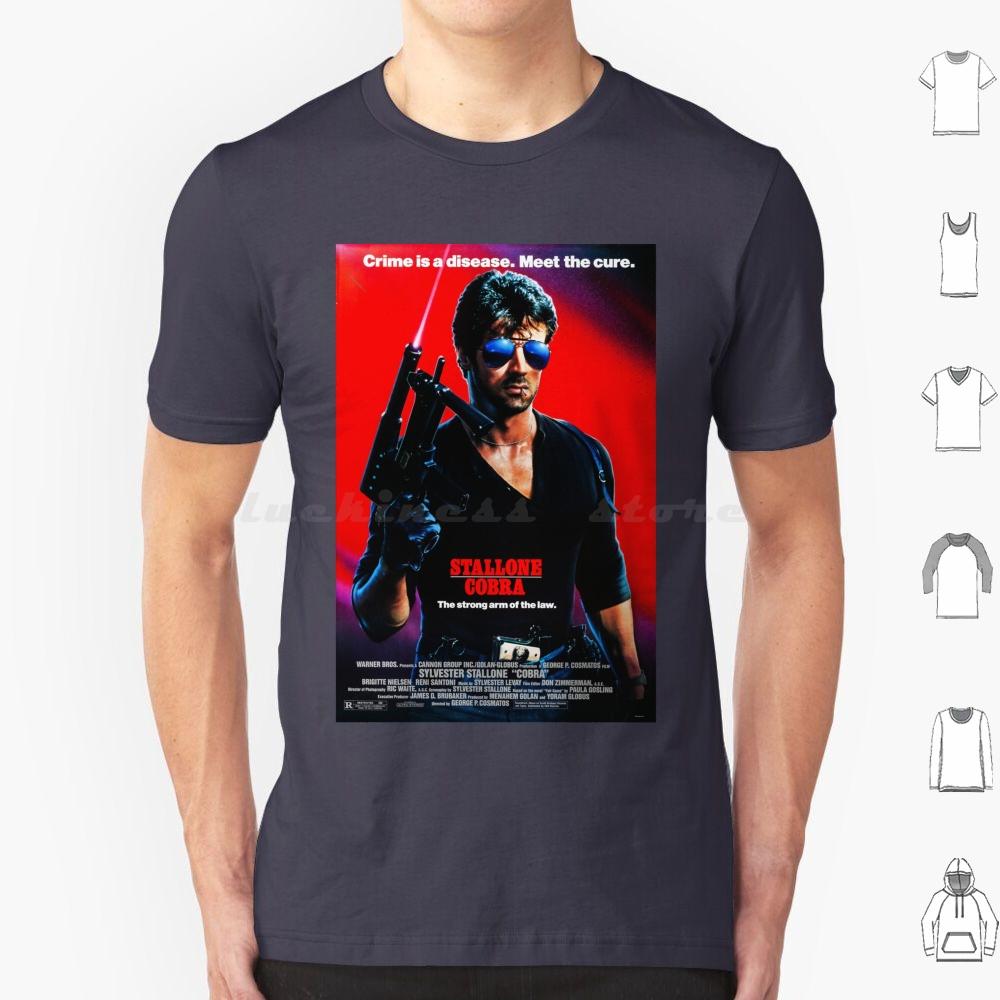 Poster T-Shirt Männer Frauen Kinder 6XL Action Boxen Cops Polizei Sylvester 90er 80er Filme Filme Vibes Cool Japanisch