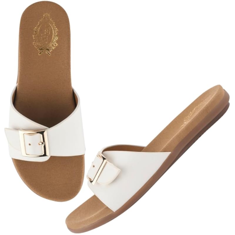 Shoetopia Slip-On White Flats For Women /Eu41