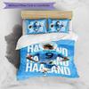 Erling Haaland 3pcs Bedding Set Duvet Cover Closure Includes 1 Duvet Cover & 2 Pillowcases for All Seasons Bedroom Home Dorm Decor