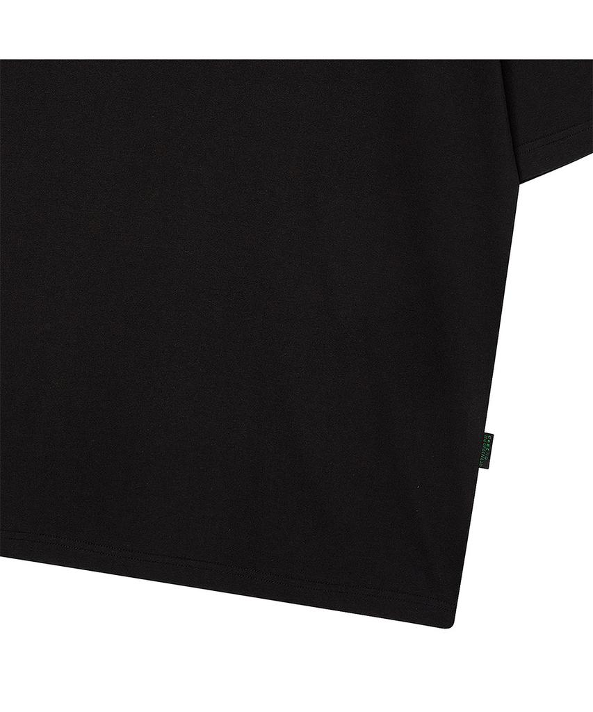 THE GREEN LAB Green Vibes Mini Point Graphic Short Sleeve T-Shirt [Black]