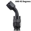 0-180 Degree An4 An6 An8 An10 Car Hose End Fitting Hose Adapter For Swivel Oil Fuel Line Aluminium Alloy