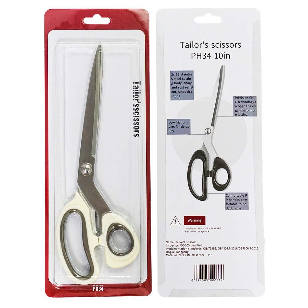 Forbici da cucito da 10 pollici Forbici da sarto Tagliafilo Acciaio inossidabile Forbici da sarta Forbici Strumenti Forniture per cucito e artigianato