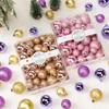 Cross-Border Christmas Ball Set: 42-Piece Glossy & Glitter Ornaments (3/4/5cm)