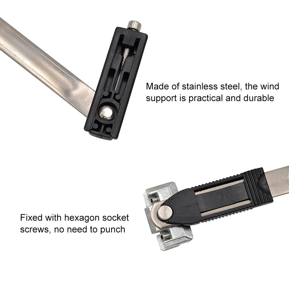 Inside Adjustable Stainless Steel Aluminum Window Sliding Wind Bracing Limiter Two-Link Angle Controller Window Wind Support