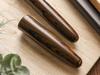 WANCHER Dream Fountain Pen DREAM PEN Makoto Ebonite Marble Brown Marble Brown Cigar Shape Fountain Pen Fountain Bold [Wancher Pen] (B (Gold Plated))