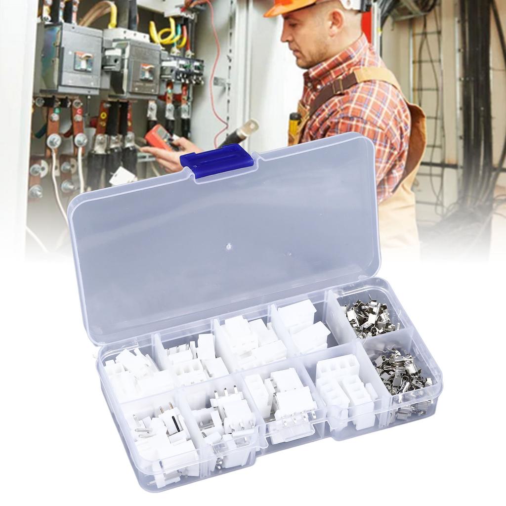 VH3.96 Connectors Kit, 120 Pieces, ABS Material, Easy Installation,   Projects, Device Repair, Electronic Circuit Building, Connectors Kit