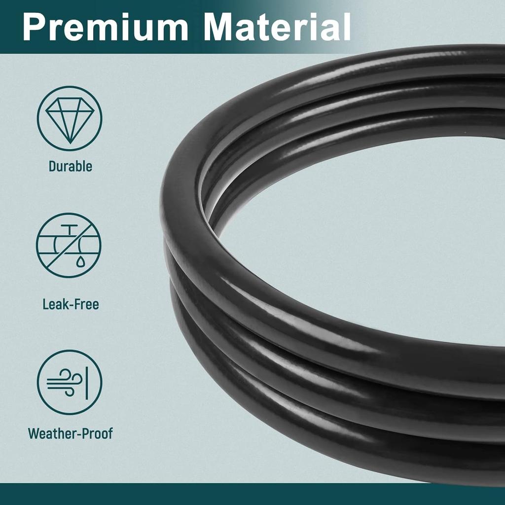 GASPRO 15 Inch RV Propane Hose With 1/4" Male Inverted, Camper Propane Hose Replacement For 2-Stage Auto Changeover Regulator, 2-Pack