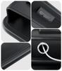PU Leather Car Console Side Seat Gap Filler Front Seat Organizer for Cellphone Key Coins Stop Dropping between Seats Black