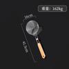 Stainless Steel Colander Strainer with Wooden Handle Hot Pot Oil Filter Skimmer Mesh Sieves Scoop Kitchen Utensils
