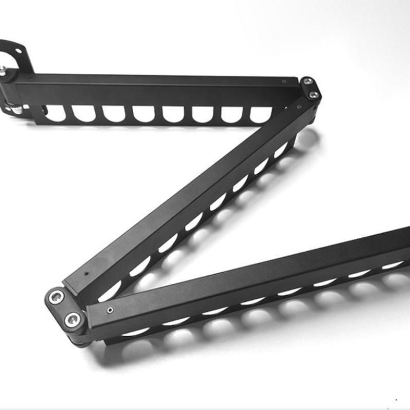 Wall Mounted Foldable Metal Clothes Drying Rack Window Retractable Clothes Drying Rack Home Balcony Folding Clothes Drying Rack