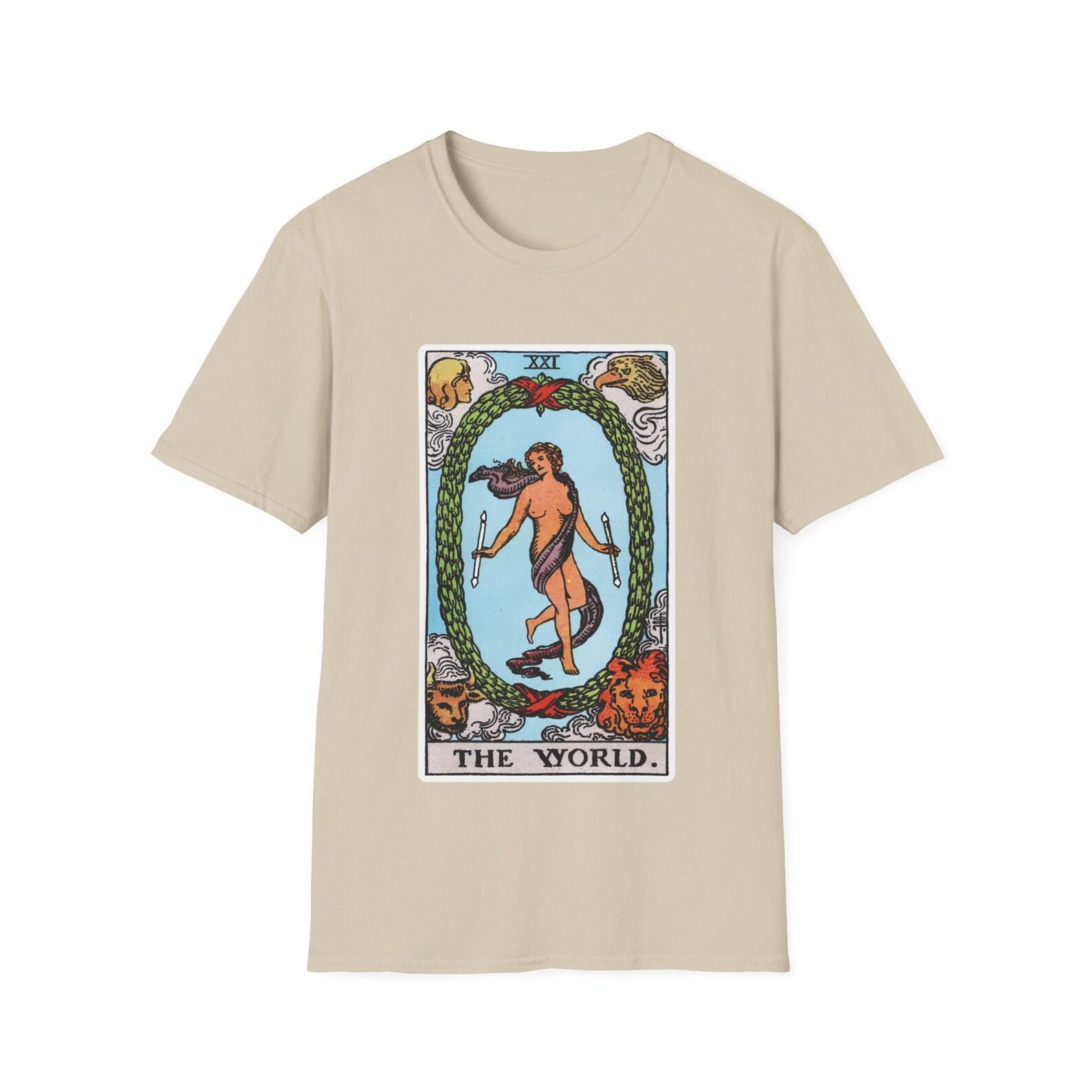 The World Tarot Card T-Shirt | Tarot Major Arcana Illustration L