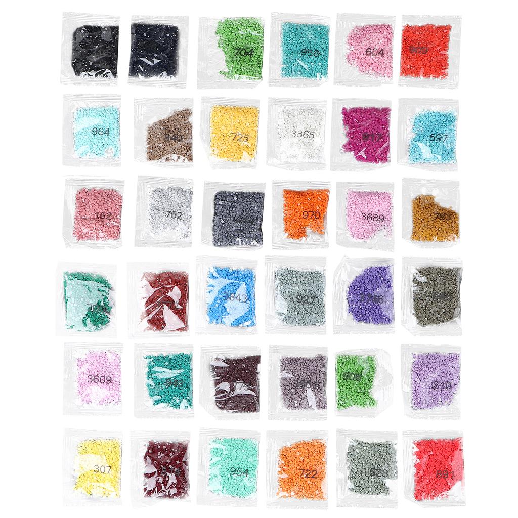 Premium Loose Square Diamonds for Drill Painting DIY Rhinestone Beads Set Craft Material Shiny Mosaic Art Decoration Accessories