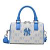 Monogram Cotton Shoulder Bag, Crossbody Bag, Handbag Small Unisex Blue Casual 3ABWS014N-50SBD