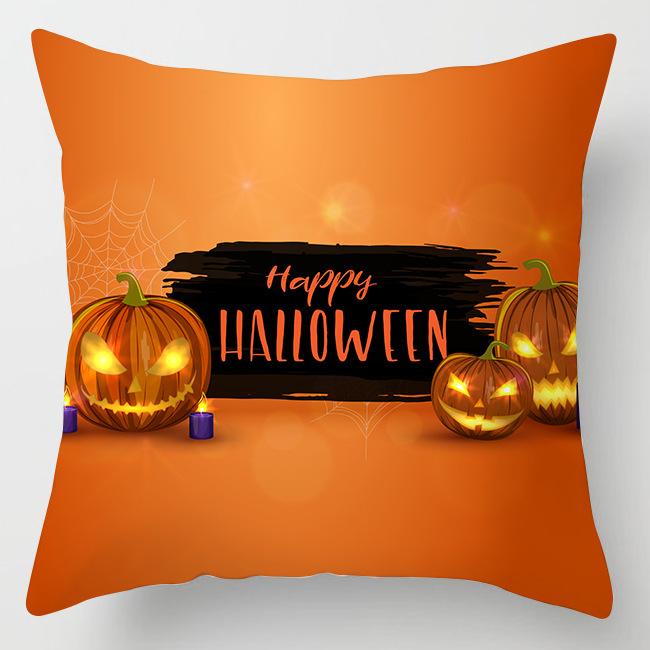 Nový Halloweenský povlak na polštář s dýní Domácí dekorace Povlak na polštář