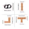 10Pcs 17mm Barbed Fittings ID 1/2" Tubing Pipe Connector Drip Irrigation Drip Lines Coupling Tee Straight Elbow End Waterstopper