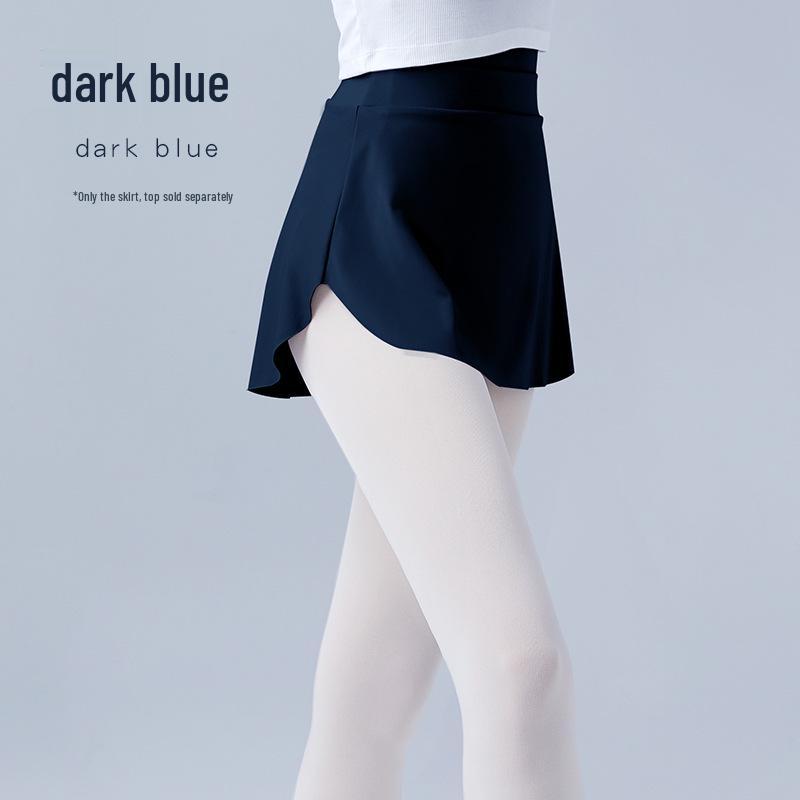 Adult Women's Ballet Dance Practice Slimming Half-Length Skirt with Side Slit