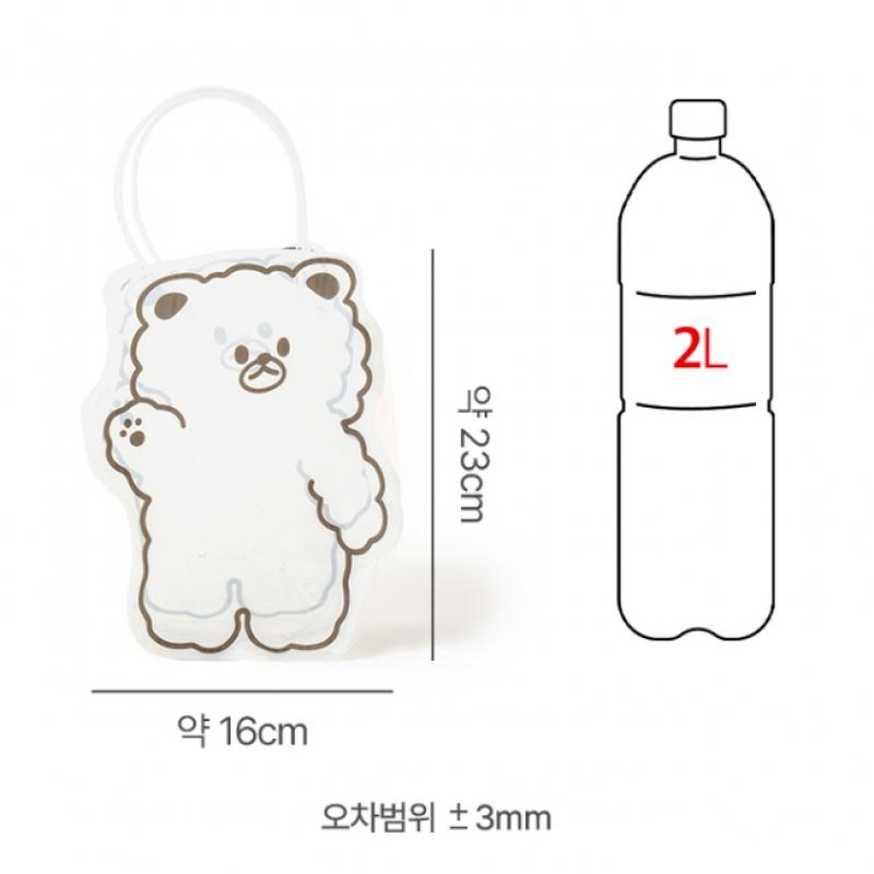 Daiso Medvěd Průhledná taška