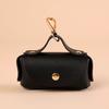 Elegant Leather Dog Poop Bag Carrier Clip Outdoor Walking and Travel Creative Pet Poop Waste Bag Dispenser