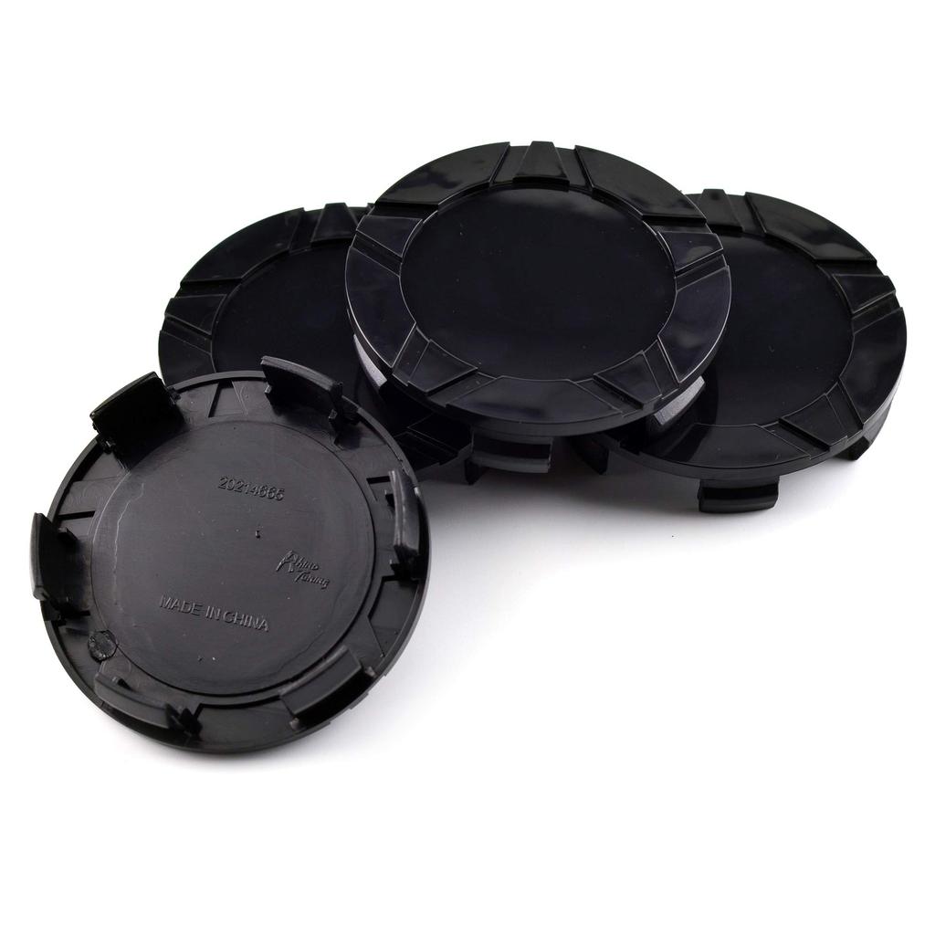 Wheel Center Caps, 79mm, 73mm, 4 Pieces, Black, Wheel Covers, Center Covers
