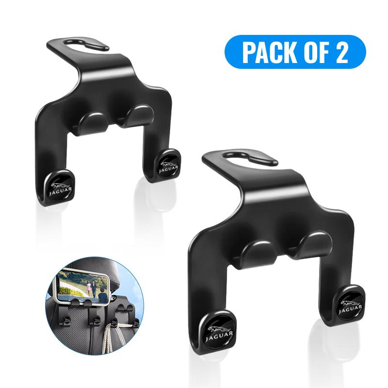 Car Seat Headrest Hook Multifunctional Storage Mobile Phone Holder For Jaguar-XE XF XJ XS B99 X-TYPE F-PACE F-PACE S-TYPE C-TYPE C-X16 C- X75 E-TYPE