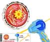 Gyro Toy Children'S Drawstring Gun Launcher New Boy Toy Blue Wing Ice Front Light Metal Combat Gyroscope