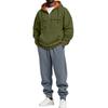 Men's Casual Loose Fit Hooded Sweatshirt Set with Cuffed Pants for Fall Winter