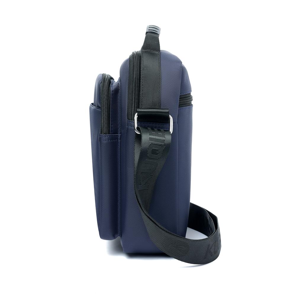 Waterproof Nylon Crossbody Bag for Men Casual Shoulder Messenger Bag with Handle and Zip