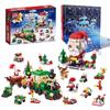 24 Jahre Weihnachtsbaustein Spielzeug Blindbox Set Weihnachten Adventskalender Steine DIY Lernspielzeug Set Geschenk für Kinder Erwachsene