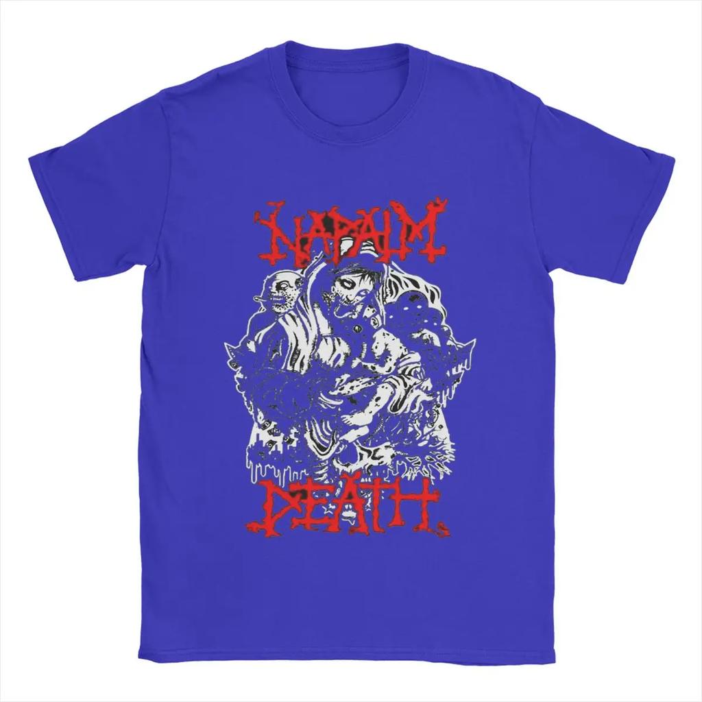 Herr T-shirt Napalm Death Nyhet Ren Bomull T-shirt Kortärmad T-shirt Rundhals Kläder Plusstorlek