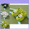 Cute Large Eye Dog Slippers Adorable Women's Summer Beach Sandals Casual Design
