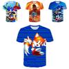 Stylish Sonic The Hedgehog Kids T-shirt With Colorful Cartoon Design For Boys And Girls