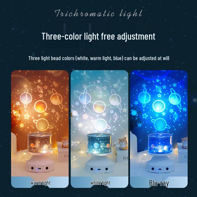 Bluetooth Star Projector & Music Box: Dreamy Night Light & Remote-Controlled Birthday Gift