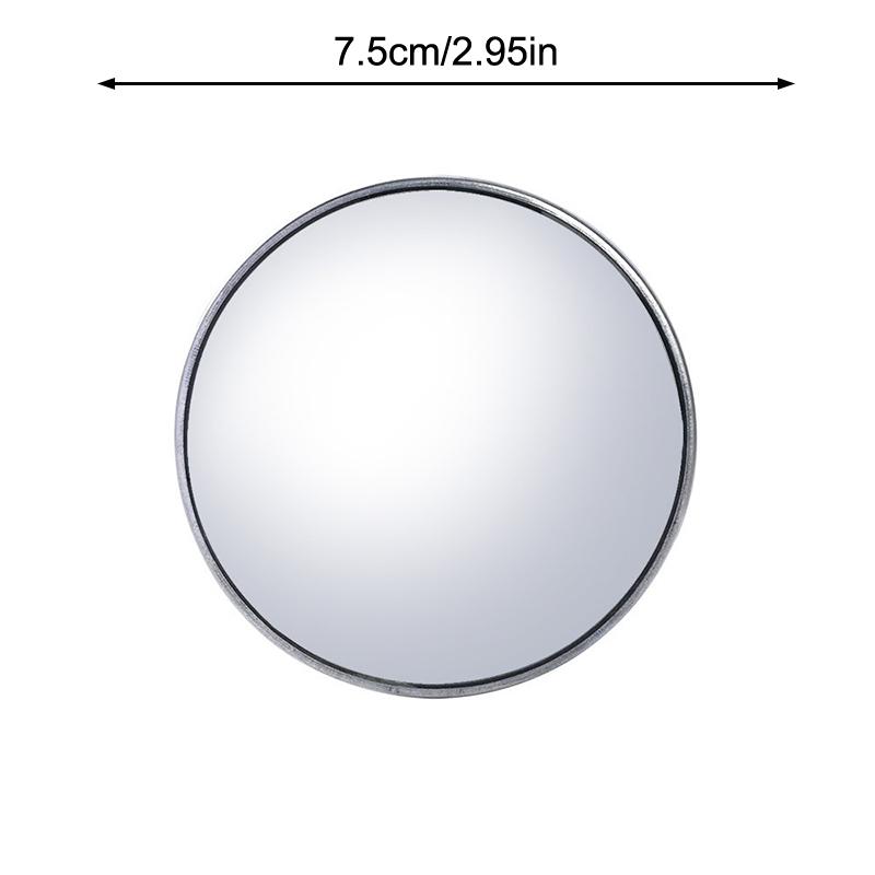 Travel Po Mini Round Mirror Reflective Mirror Spherical Mirror Portable Wide-Angle Lens Handheld Po Props Selfie Accessor