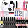 Nail Art Kit with Gel Polish Extension Gel Color Gel Base Top Coat Electric Nail Drill UV LED Lamp Full Set Professional Manicure Tools