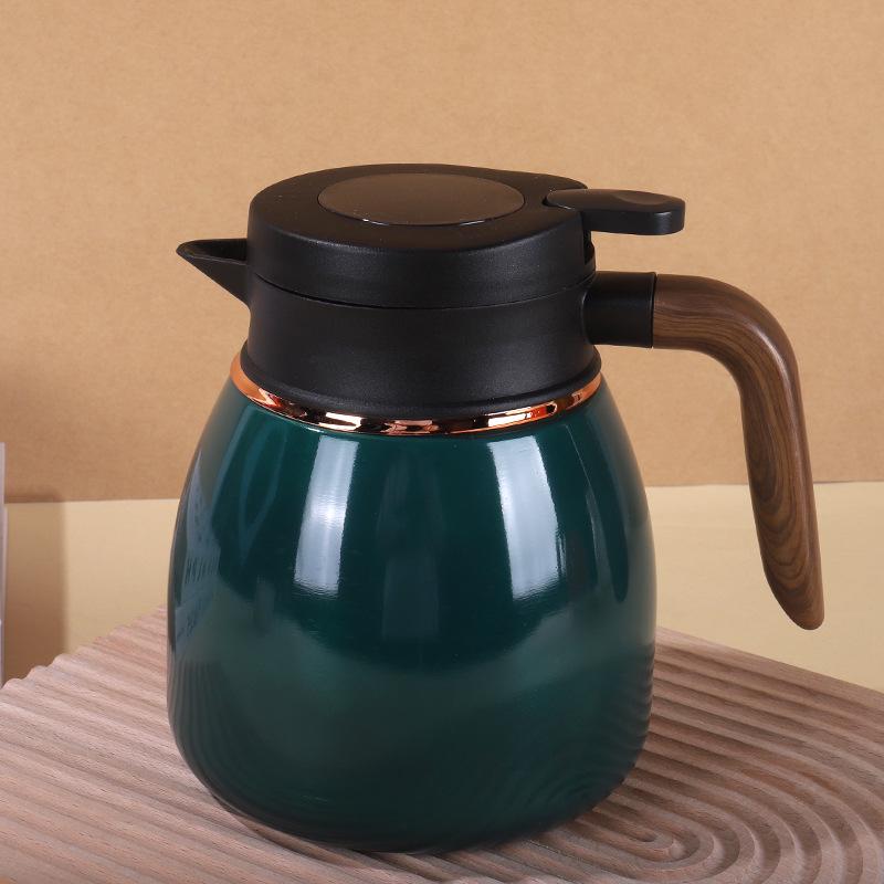 316 Stainless Steel Smart Stewing Teapot with Temperature Display, Large-Capacity Insulated Health Pot with Handle 1100ML