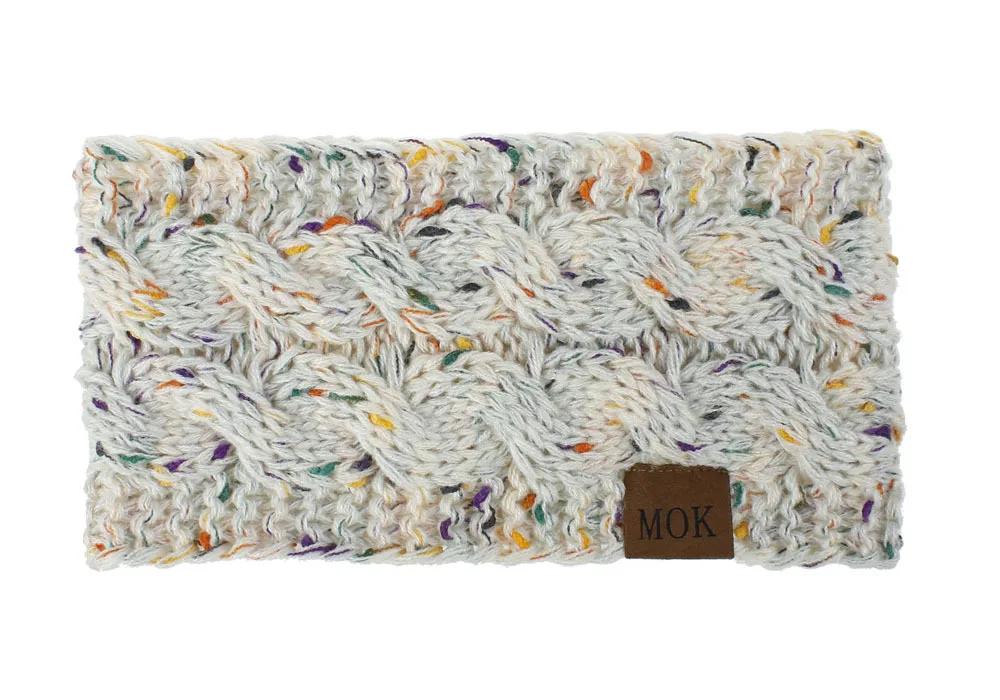 Neuestes Breites Gestricktes Wolliges Stirnband Winter Warm Ohr Damen Verdicken Turban Haarschmuck Mädchen Haarband Kopfbedeckungen Ohrwärmer