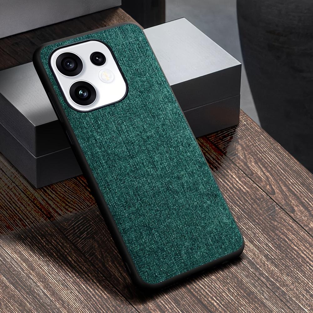 Case for Oppo Reno 16 Pro Reno16 F 16FS Global Phone Cover, Linen Textured Fabric-Like Faux Leather Back Cover Funda for OPPO Reno16 Pro Case