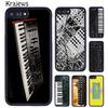 Krajews Vintage Synth Synthesizer Moog Print Phone Case For iPhone 17 Air 16 15 14 Plus 11 12 13 Pro Max Coque