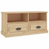 TV Cabinet in Sonoma Oak Finish 93 x 35.5 x 45 cm Particleboard